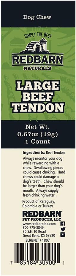 Redbarn Large Beef Tendons Dog Chews