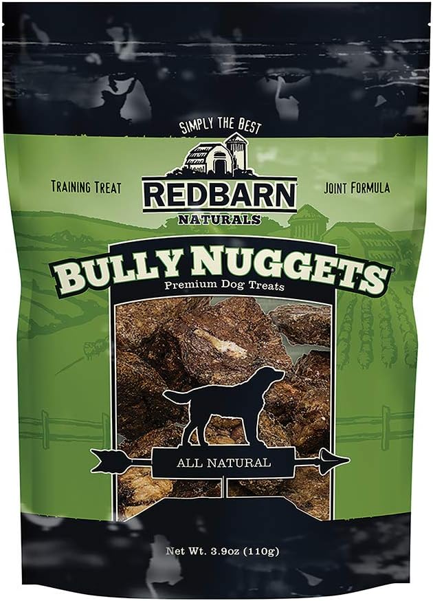 Redbarn Bully Nuggets Dog Treat All-Natural, Highly Palatable Treats with Functional Ingredients Beef Lung Nutritious Training Treat