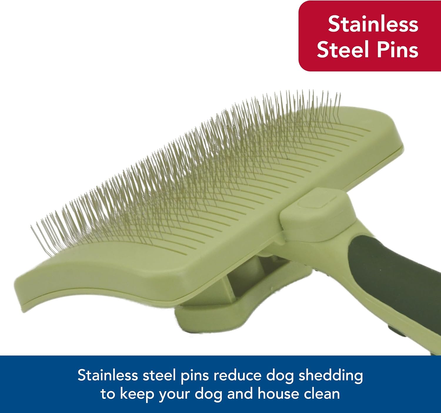 Coastal Pet Safari Dog Self-Cleaning Slicker Brush Large 8" x 4.5"