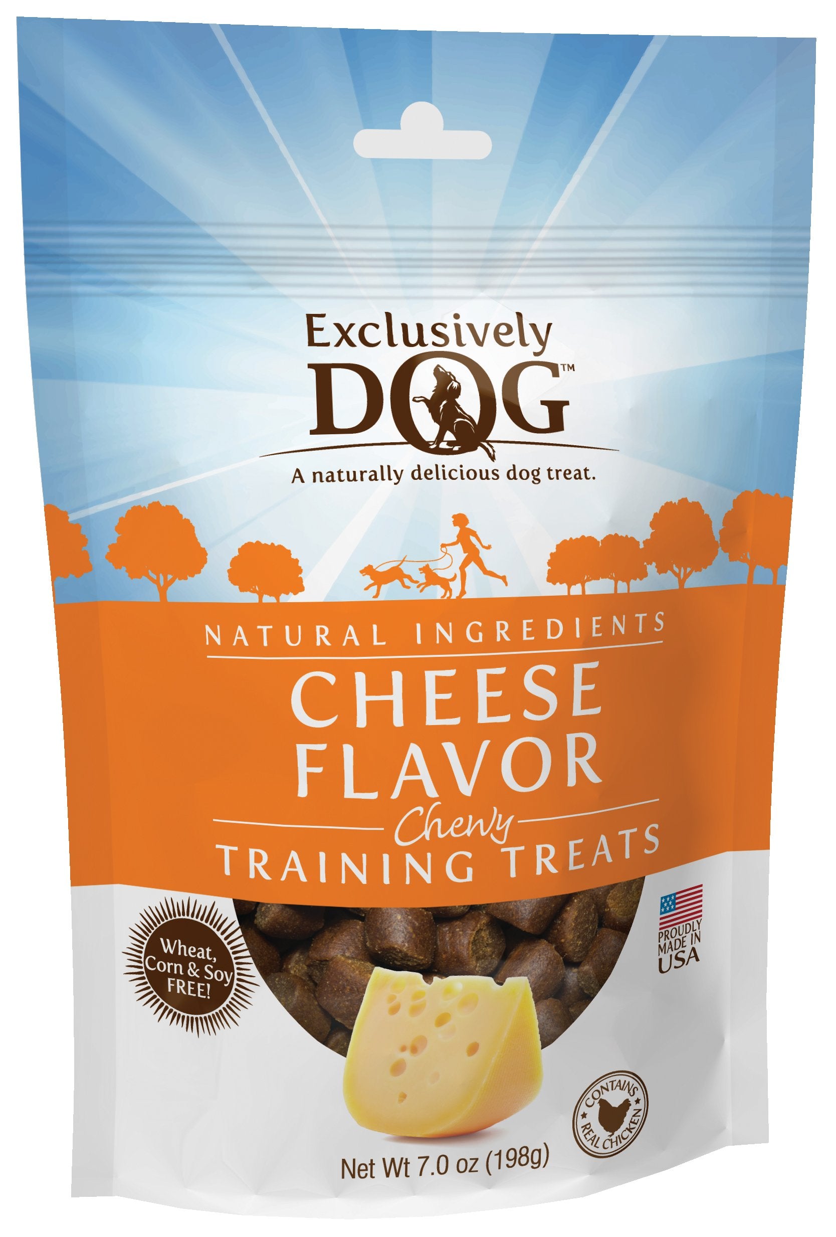 Exclusively Dog Chewy Training Treats Bacon Apple Flavor Grain Free Gluten Free 6 oz.