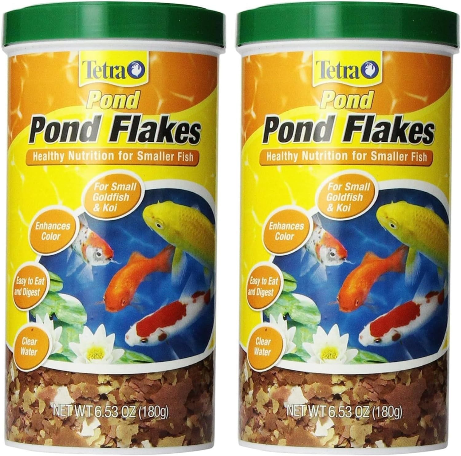Tetra Pond Flakes Complete Nutrition for Smaller Pond Fish, Goldfish and Koi Fish, 6.35 oz