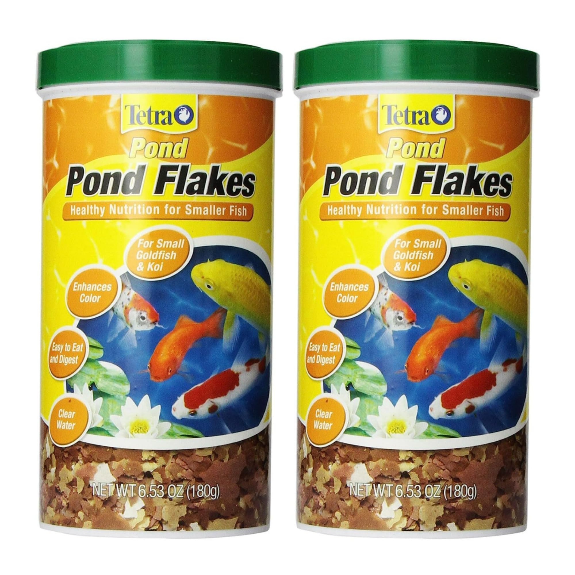 Tetra Pond Flakes Complete Nutrition for Smaller Pond Fish, Goldfish and Koi Fish, 6.35 oz