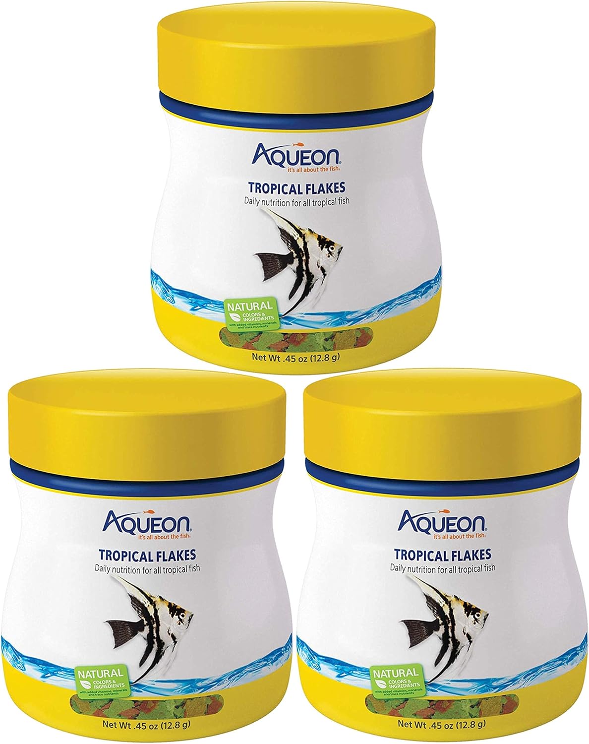 Aqueon Tropical Flakes Fish Food, 0.45 Ounce Each