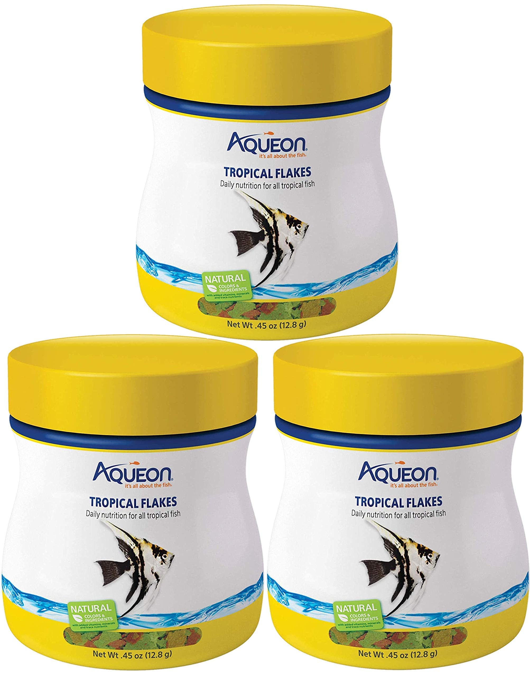 Aqueon Tropical Flakes Fish Food, 0.45 Ounce Each