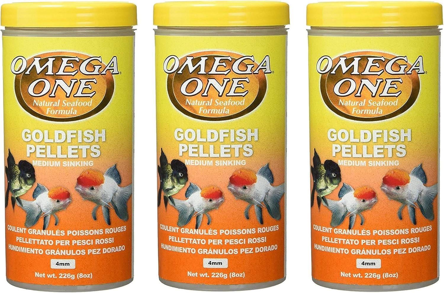 Omega One Goldfish Medium Pellets, 8 Ounces Each