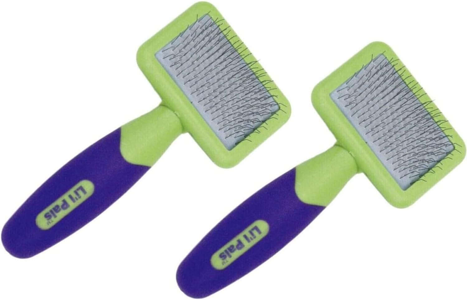 LilPals Soft Slicker Brush for Removing Mats, Tangles, and Loose Hair from Your Pets