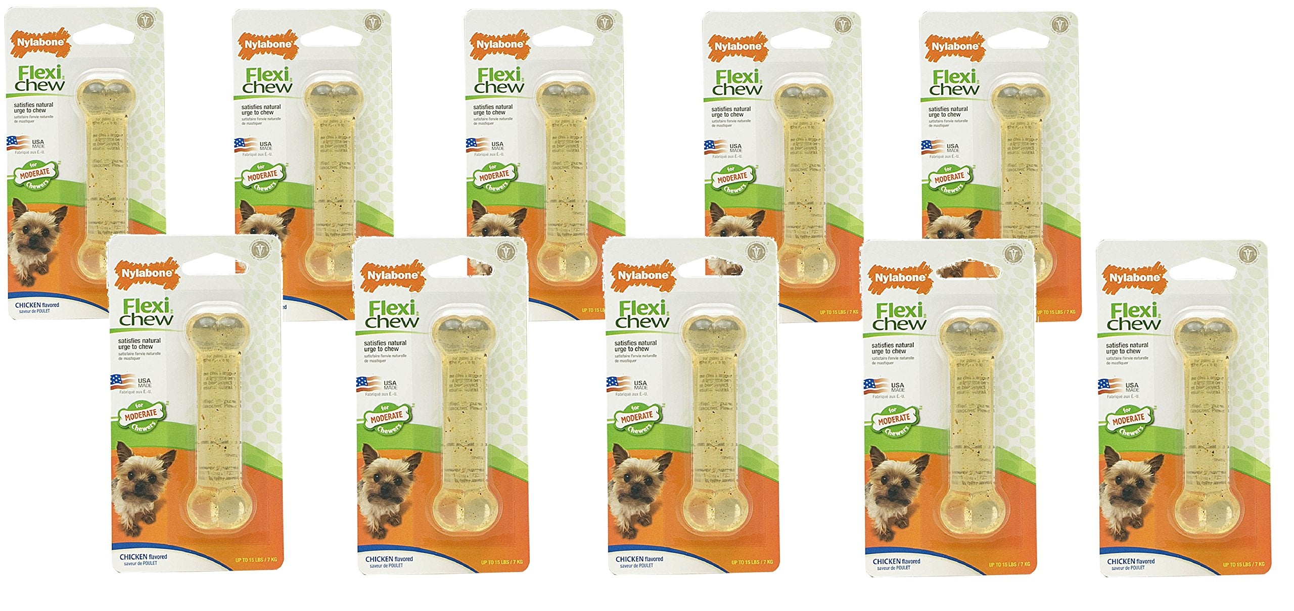 Nylabone Chicken Flavored Bone Dog Chew Toy