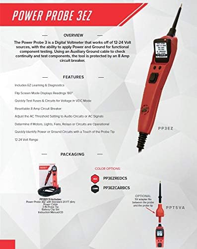 Power Probe PWP-PP3EZREDCS 3ez Clamshell Red