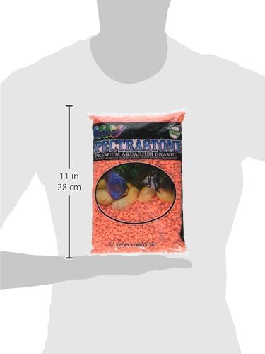 Spectrastone Permaglo Orange Aquarium Gravel for Freshwater Aquariums 5 Pound