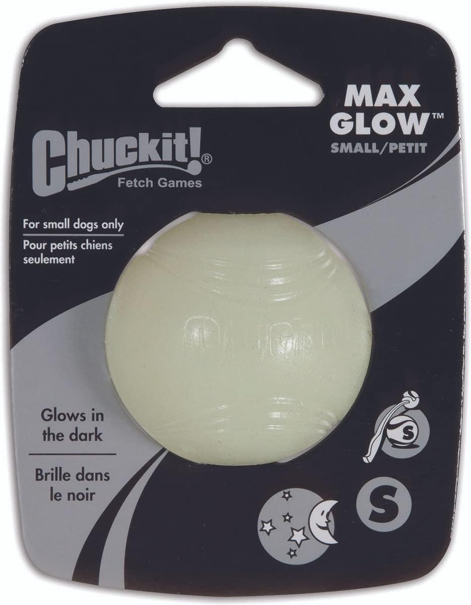 Chuckit! Small Glow White Max Glow Ball Dog Toy7