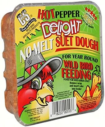 C&S Hot Pepper Delight Suet Dough 11.75 Oz