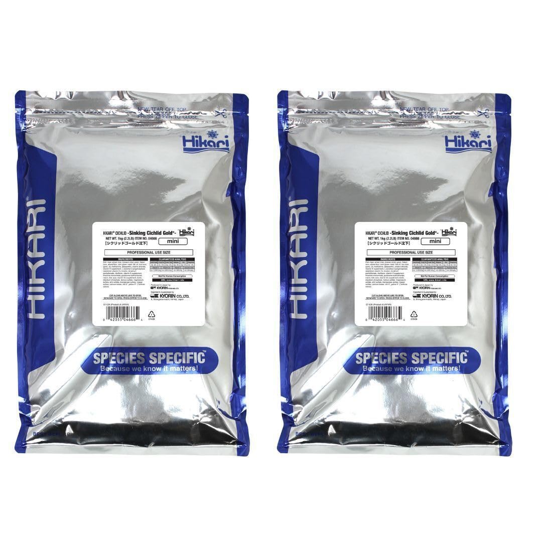 Hikari Sinking Cichlid Gold Pellets for Pets, Mini - 2.2 Pound Bags