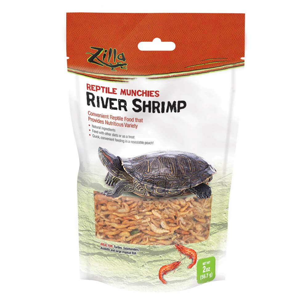 Zilla Reptile Munchies River Shrimp 2 Ounces -