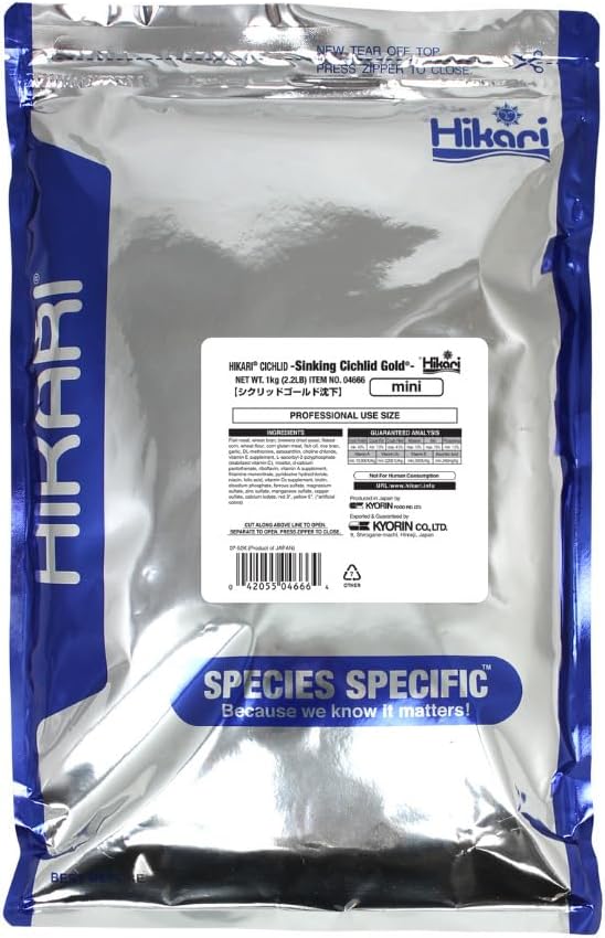 Hikari Sinking Cichlid Gold Pellets for Pets, Mini - 2.2 Pound Bags
