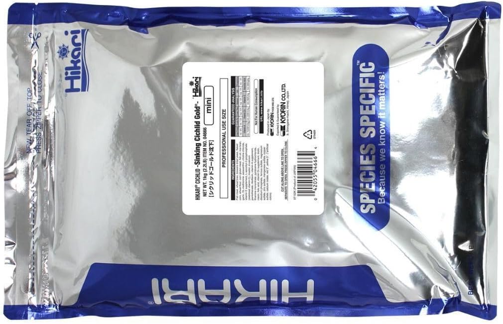 Hikari Sinking Cichlid Gold Pellets for Pets, Mini - 2.2 Pound Bags