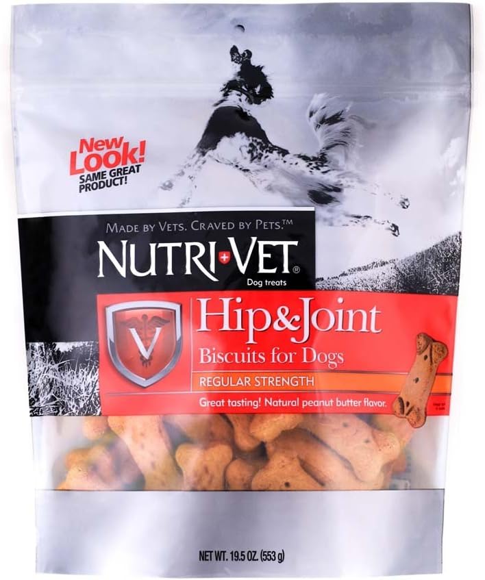 Nutri-Vet Wellness Hip and Joint Level One Small and Medium Dog Treat Flavor: Peanut Butter