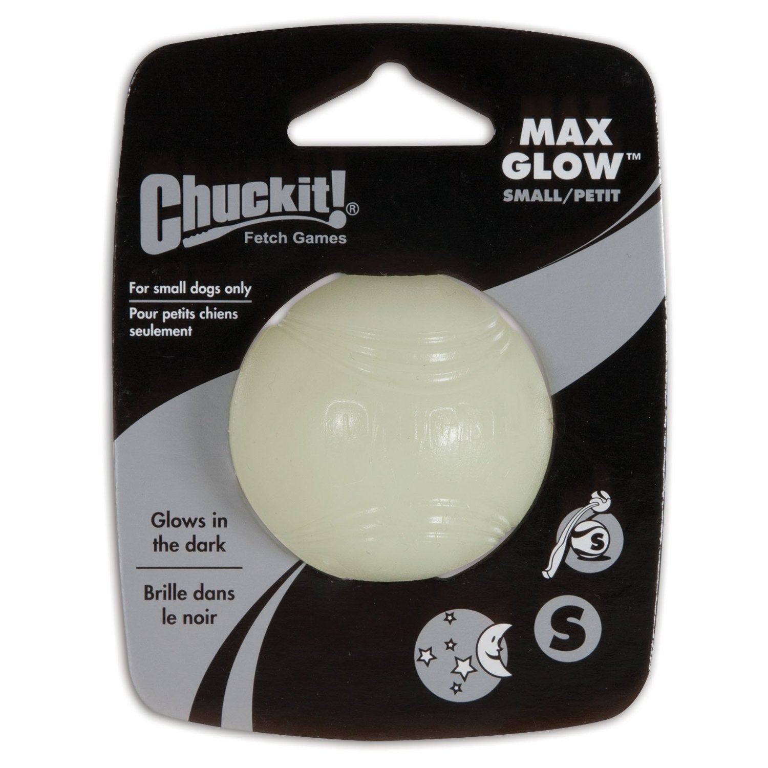 Chuckit! Small Glow White Max Glow Ball Dog Toy7
