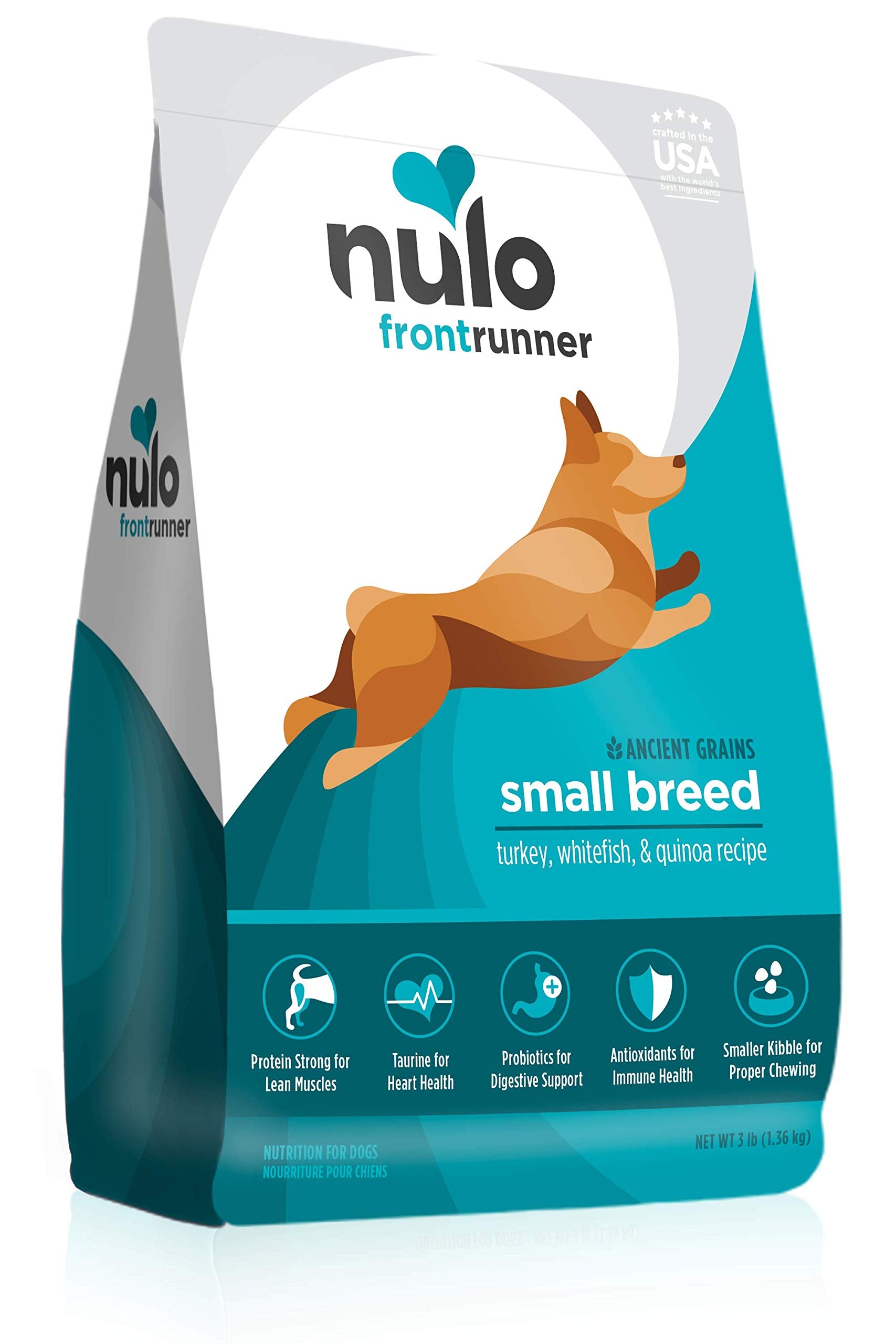 Nulo Small Breed Dog Food Turkey Whitefish Quinoa 3 lb