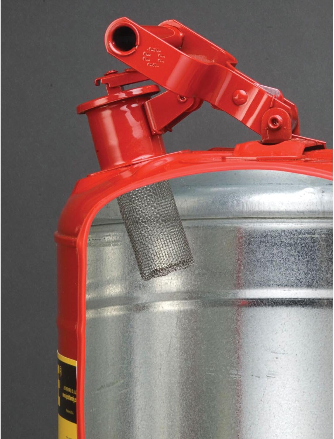 Justrite 2 Gallon Type I Green Safety Can for Oil with Flame Arrester and Self-Closing Lid, Made in the USA, Galvanized Steel Flammable Storage Can, 7120400