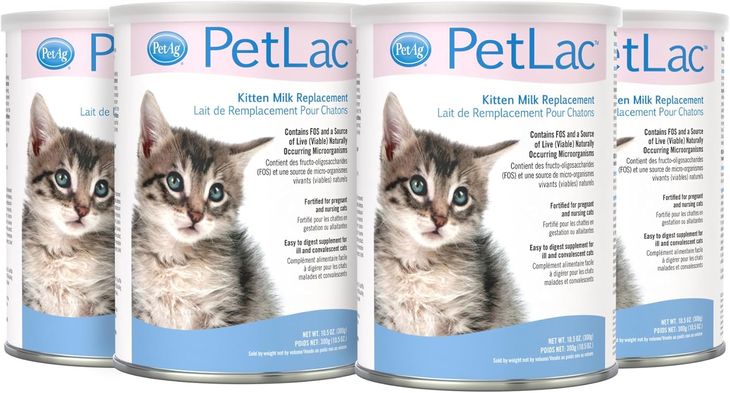 Pet-Ag PetLac Powder for Kittens - 10.5 oz Kitten Milk Replacement Powder for Kittens