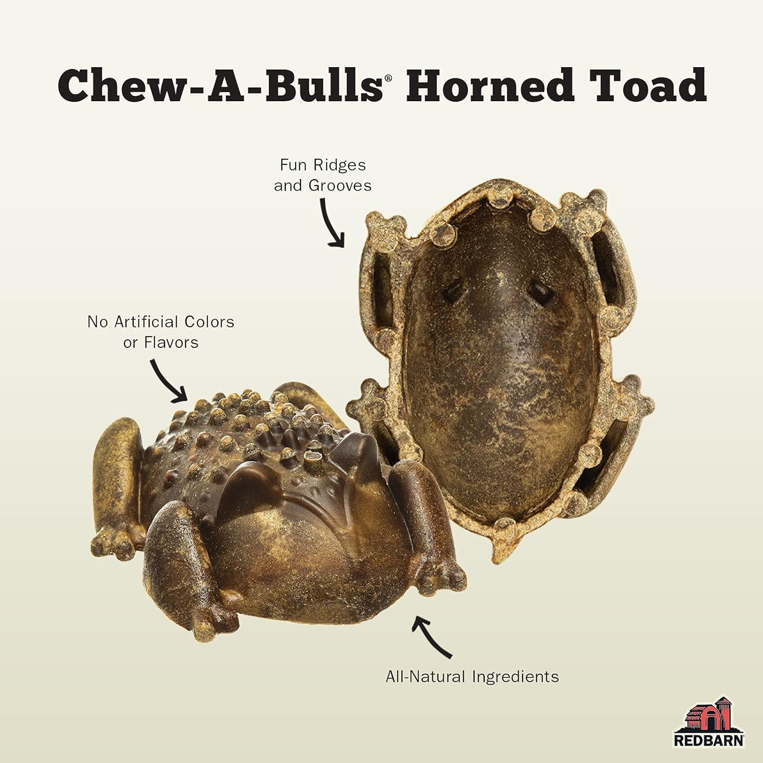 Redbarn Chew-A-Bulls Medium Toad, 12-Count