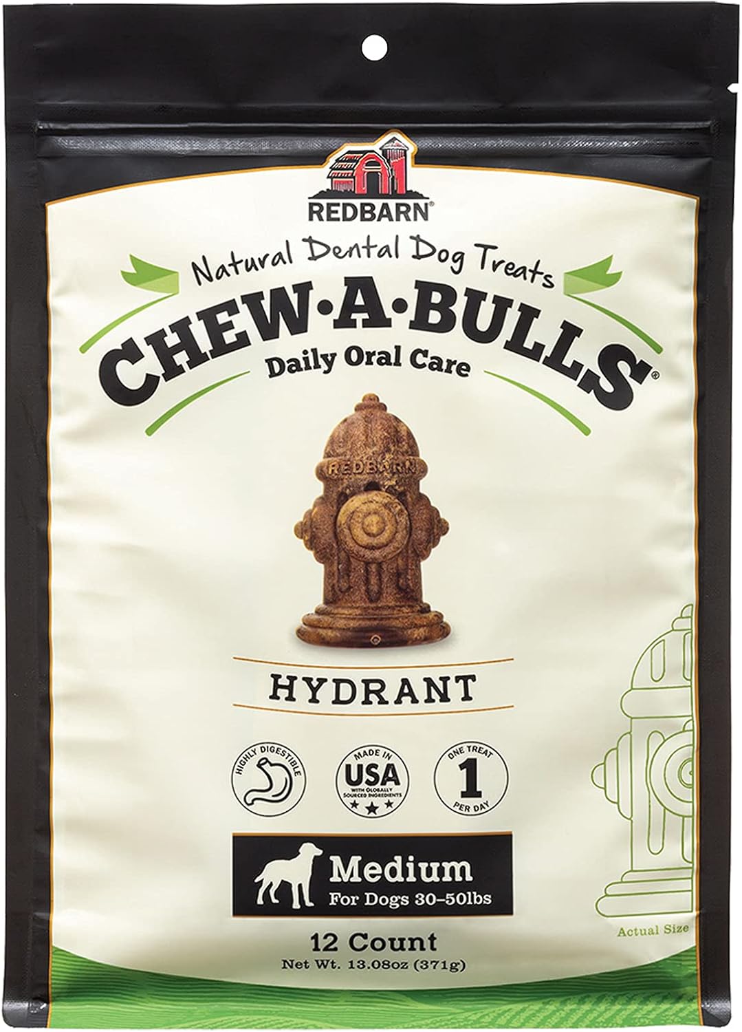 Redbarn Chew-A-Bulls Medium Hydrant 12-Count