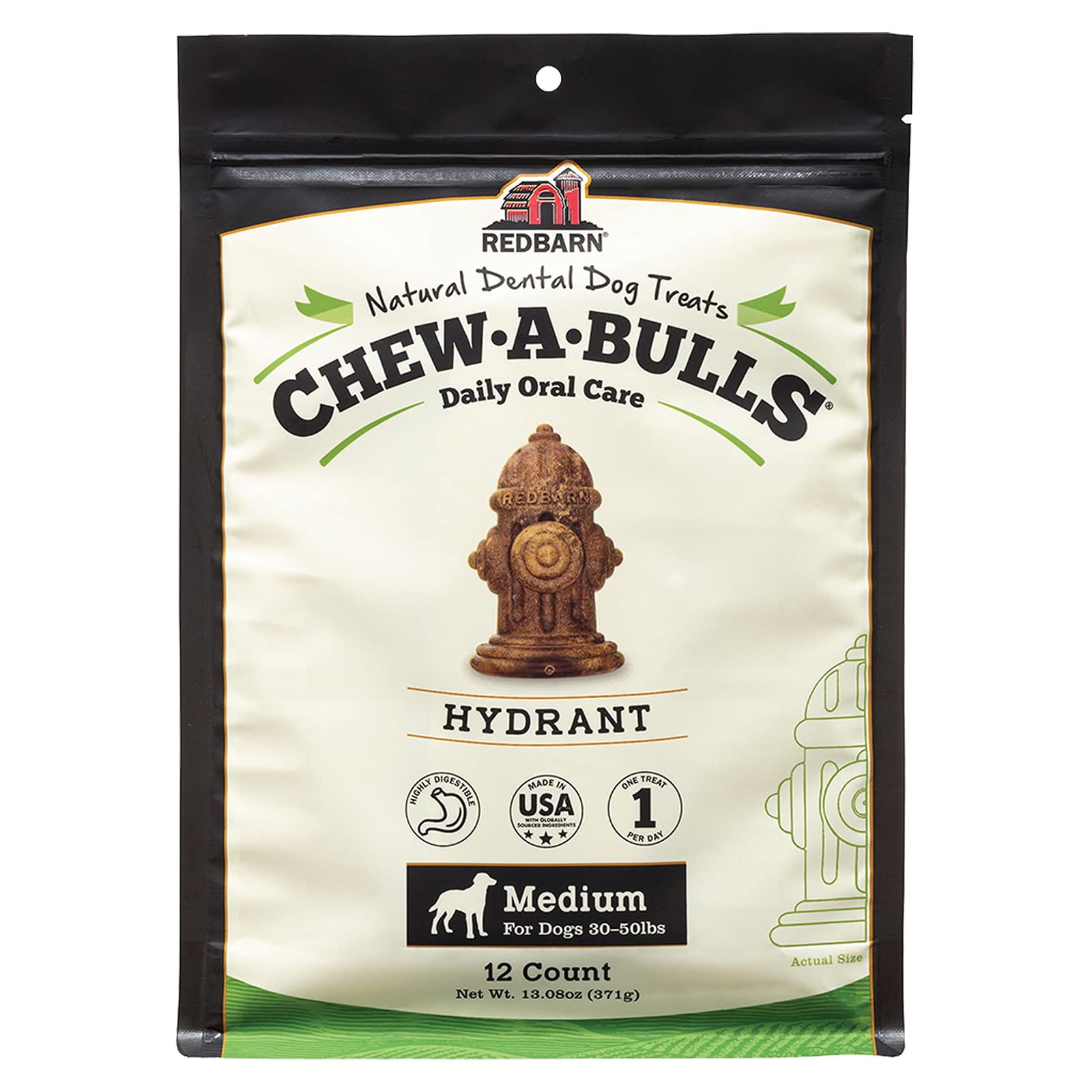 Redbarn Chew-A-Bulls Medium Hydrant 12-Count