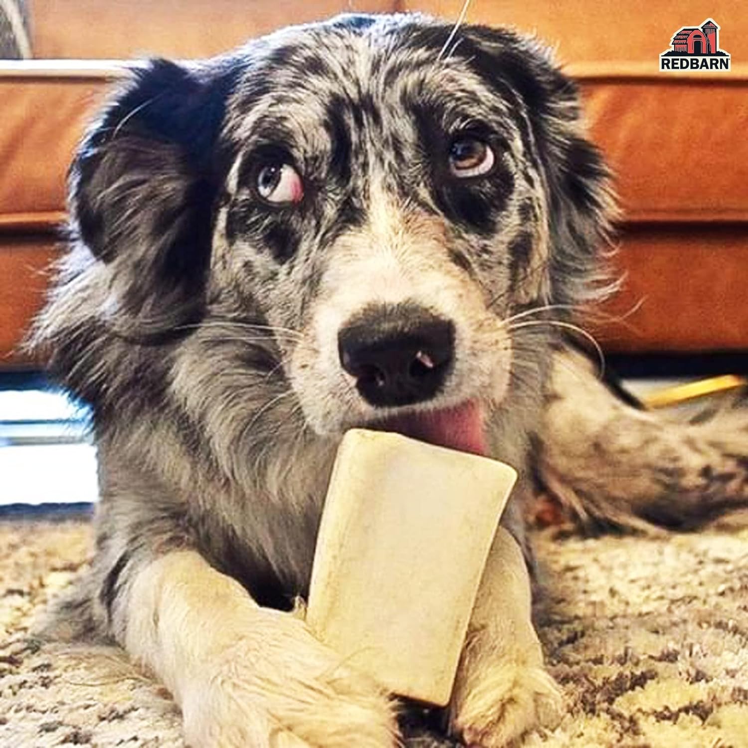 Redbarn Filled Dog Bones Peanut Butter, Cheese N' Bacon, Beef, Natural Long-Lasting Dental Treats; Suitable for Aggressive Chewers. Beef, Small 3