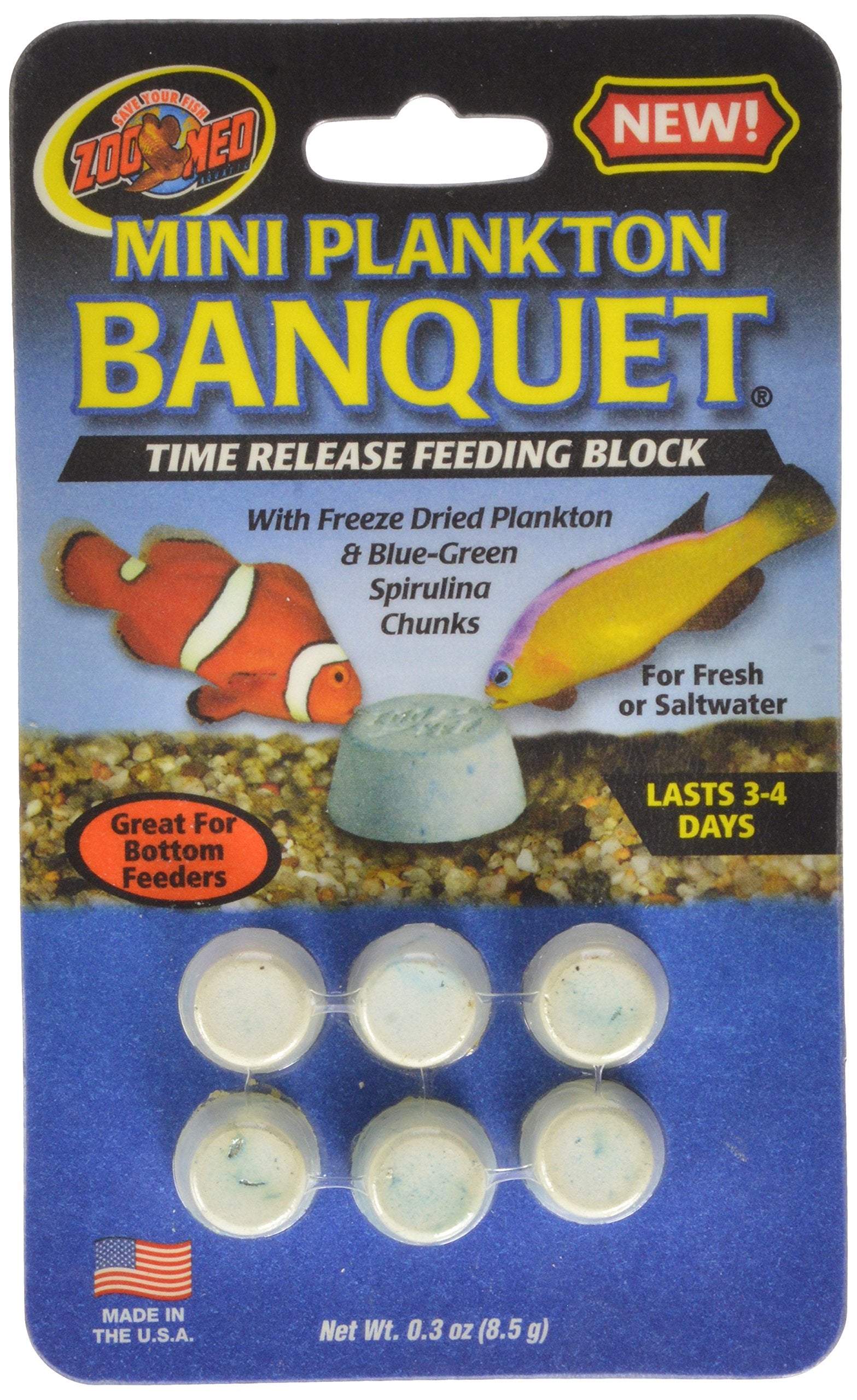 Zoo Med Laboratories AZMBB5 Plankton Banquet Block Feeder Mini