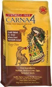 Carna4 - Whole Food Nuggets for Dogs Venison Recipe 5 Pounds 5 Pound (Pack of 1)