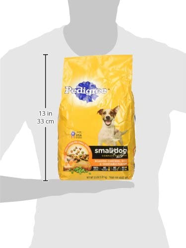 Pedigree Small Breed Adult Dry Dog Food, Chicken & Steak Chicken 3.5 Pound (Pack of 1)