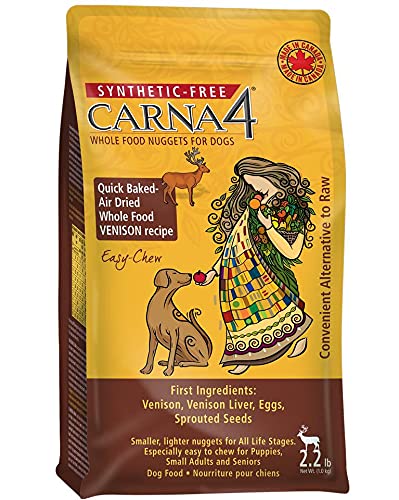 Carna4 - Whole Food Nuggets for Dogs - Venison Recipe - 10 lbs 2.2 Pound (Pack of 1)