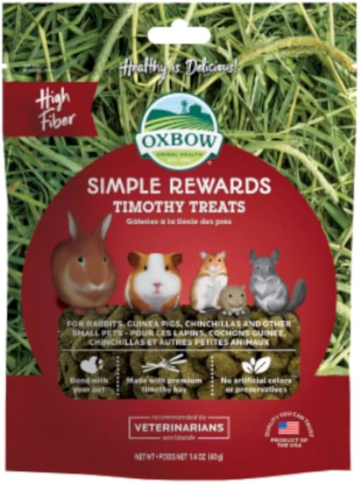 Oxbow Simple Rewards Treats Small Animals Timothy 1.4 oz