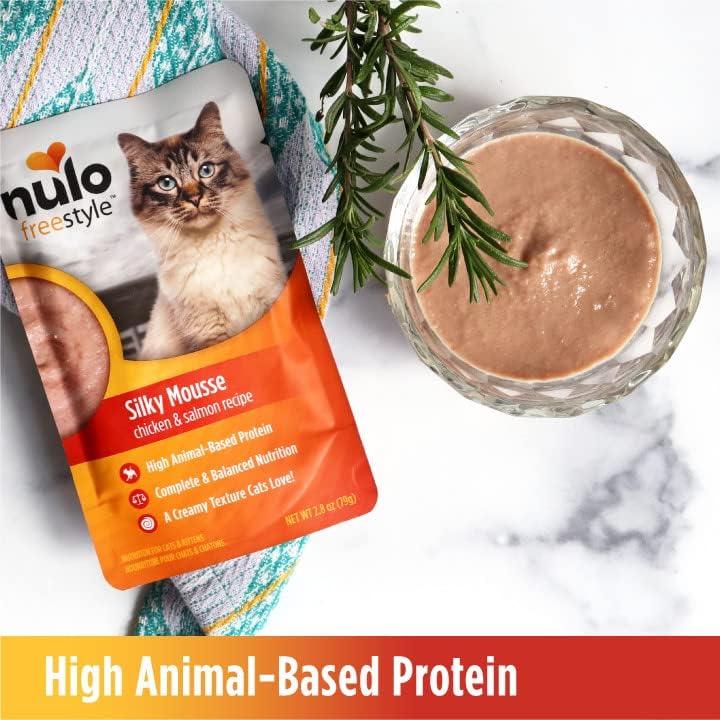 Nulo Freestyle Wet Cat Food 24 Pack Mousse, Smooth as Silk Texture with High Animal-Based Protein for Complete and Balanced Nutrition Your Kitten to Senior Cat Will Crave