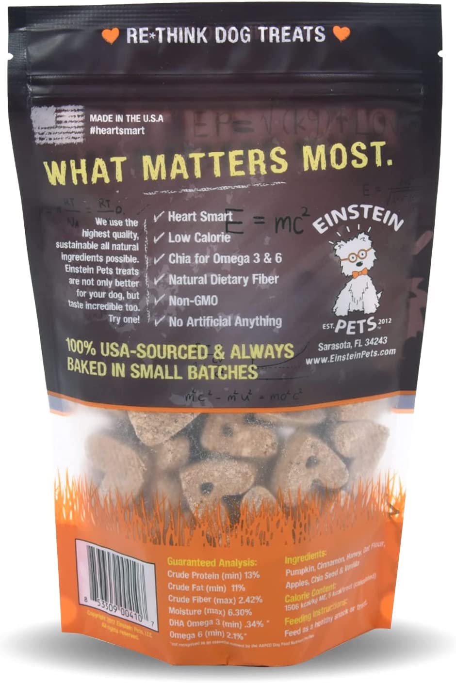 Einstein Pets- Pumpkin Time-- Grain Free and Organic Pumpkin Dog Treats- 8oz