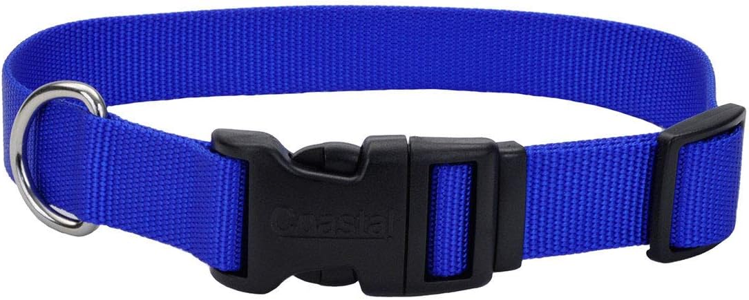 Coastal - Adjustable Dog Collar with Plastic Buckle, Blue, 1