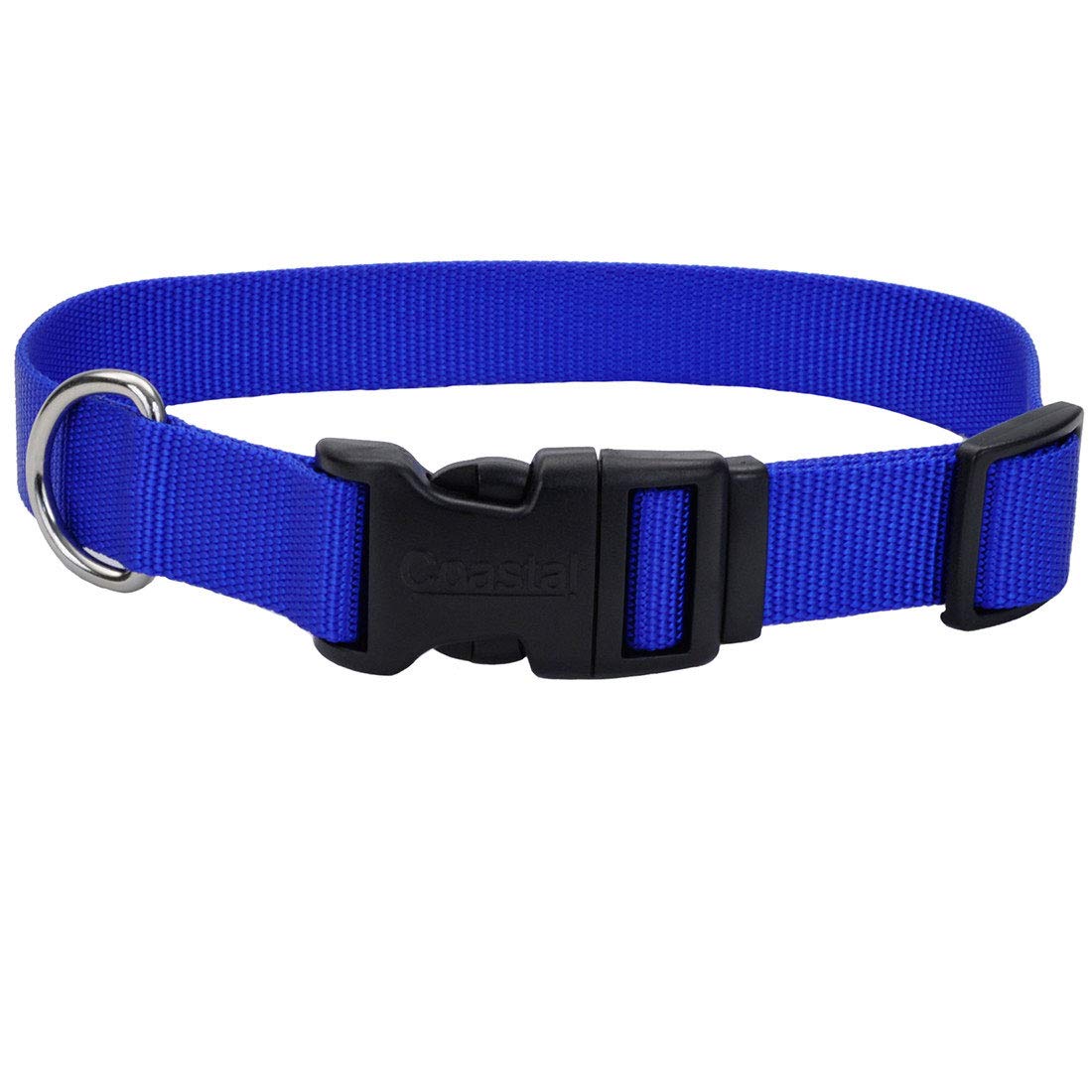 Coastal - Adjustable Dog Collar with Plastic Buckle, Blue, 1