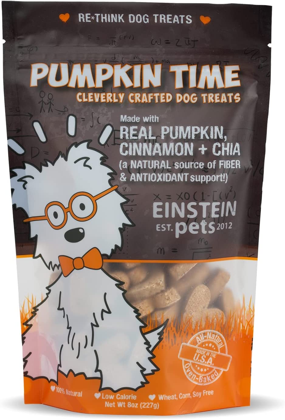 Einstein Pets- Pumpkin Time-- Grain Free and Organic Pumpkin Dog Treats- 8oz