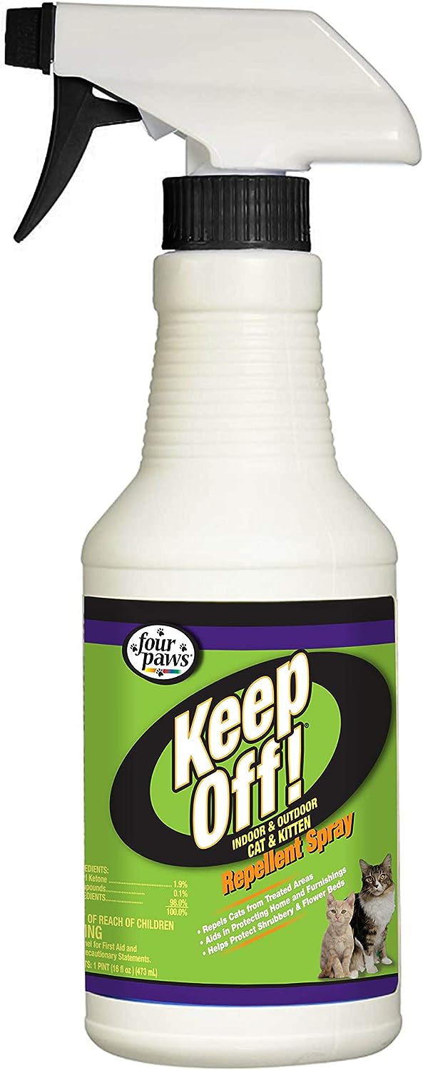 Four Paws Keep Off! Dog and Cat Repellent Outdoors & Indoors Spray