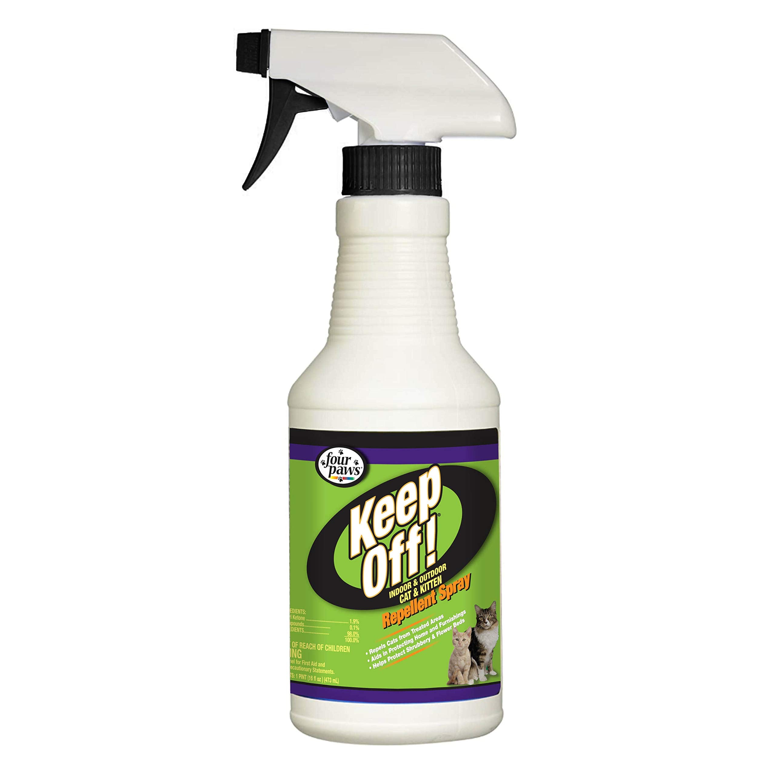 Four Paws Keep Off! Dog and Cat Repellent Outdoors & Indoors Spray