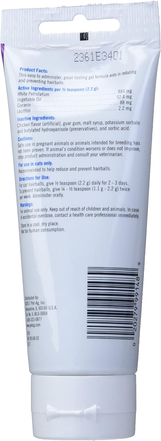 PetAg Hairball Solution Cat Gel 3.5 oz