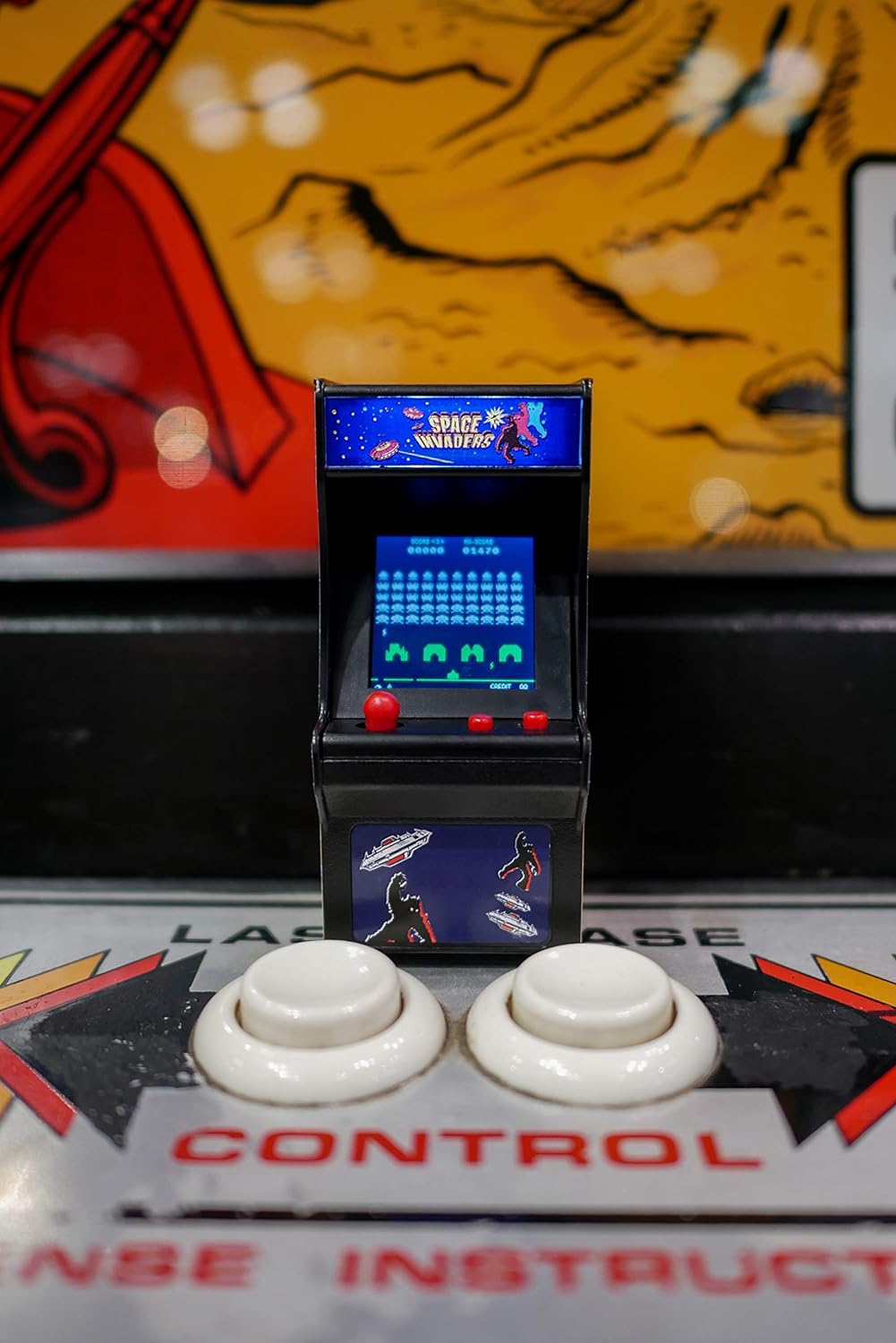 Tiny Arcade Space Invaders Miniature Arcade Game