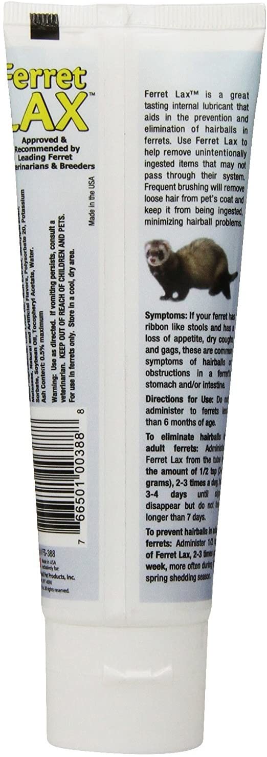 (3 Pack) Marshall Pet Products Ferret Lax Hairball and Obstruction Remedy 3-Ounces each