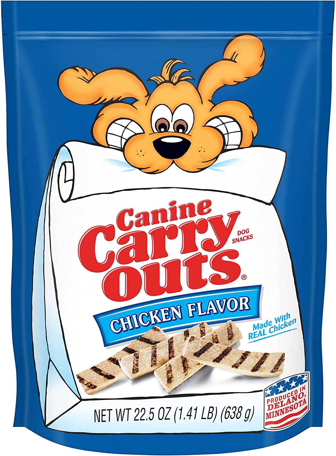 Canine Carry Outs Chicken Flavor Dog Treats, 22.5 Ounce Bag