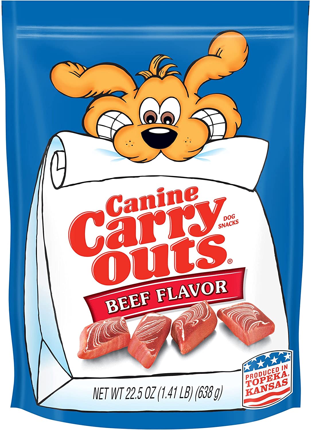 Canine Carry Outs Beef Flavor Dog Treats, 22.5 Ounce Bag