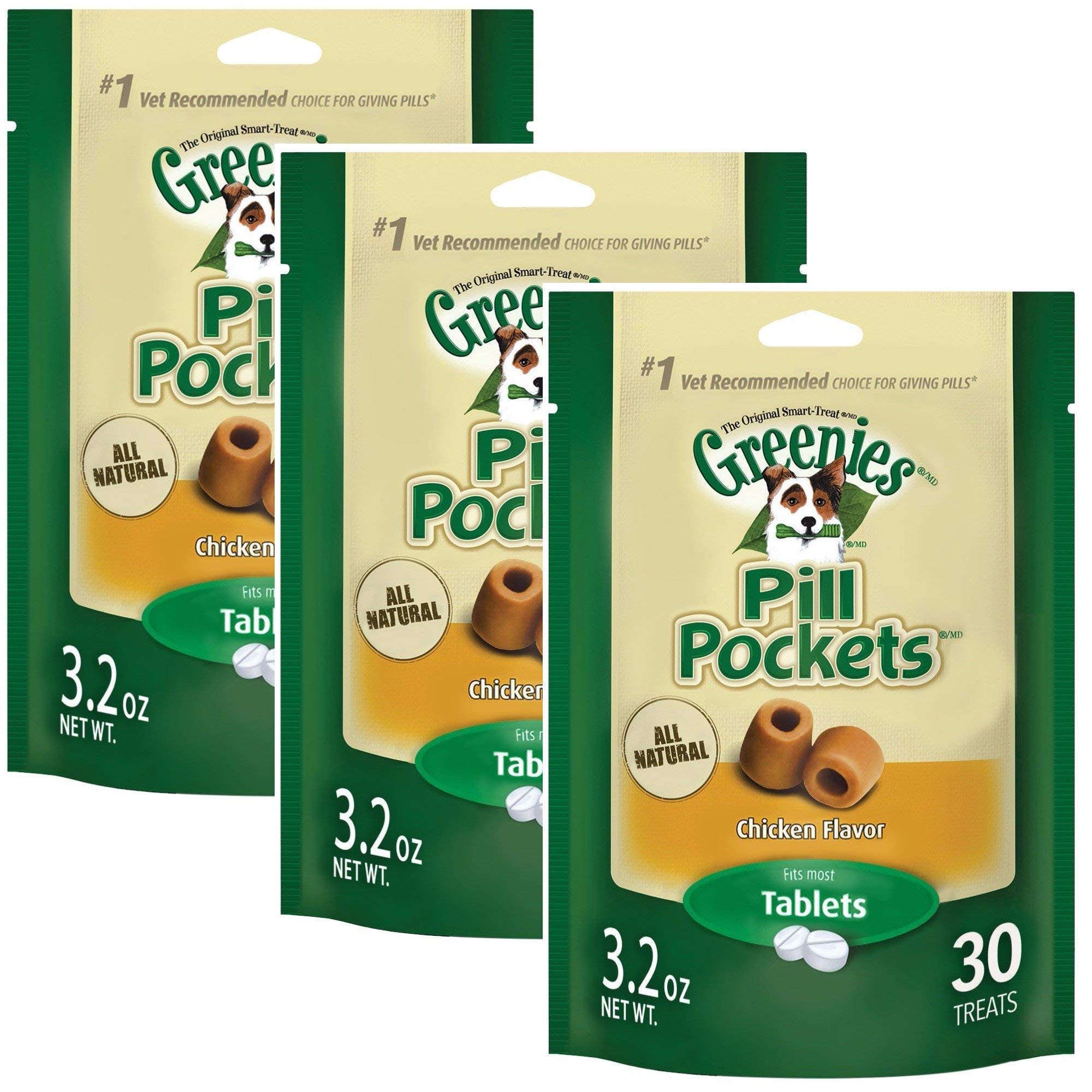 Greenies Pill Pockets, 30 Count, Chicken Flavor