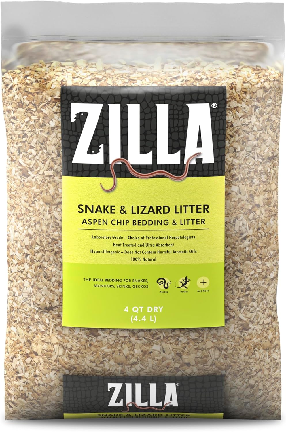 Zilla Pet Snake & Lizard Substrate Bedding Litter 4 Quart