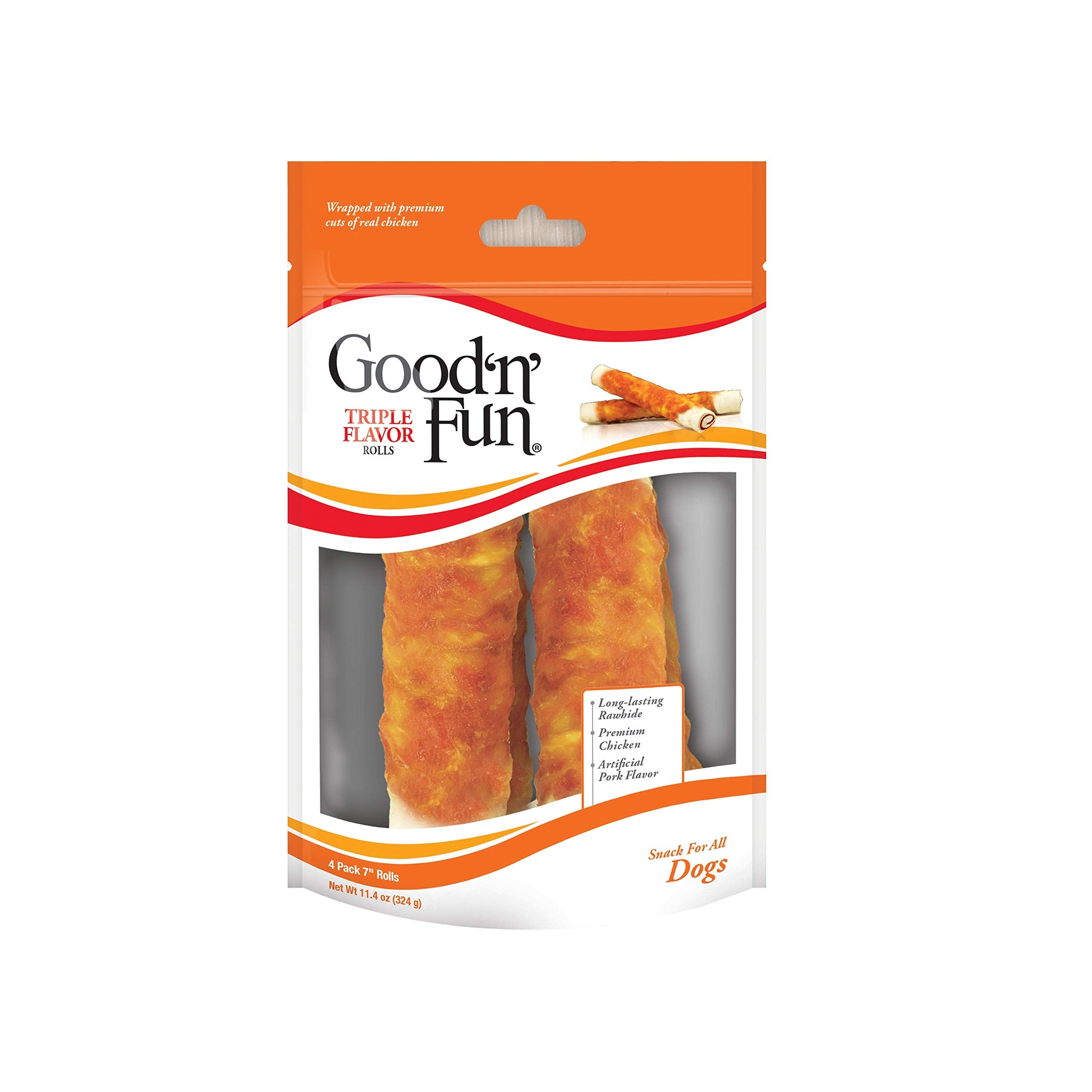 Good ’n’ Fun Triple Flavor Chews 7 Inch Rolls