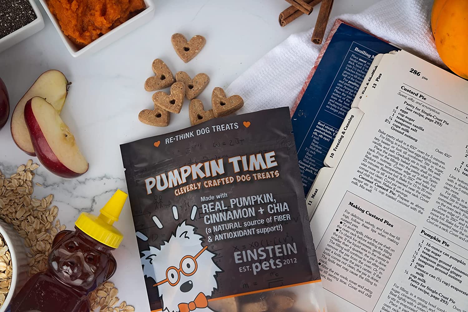 Einstein Pets- Pumpkin Time-- Grain Free and Organic Pumpkin Dog Treats- 8oz