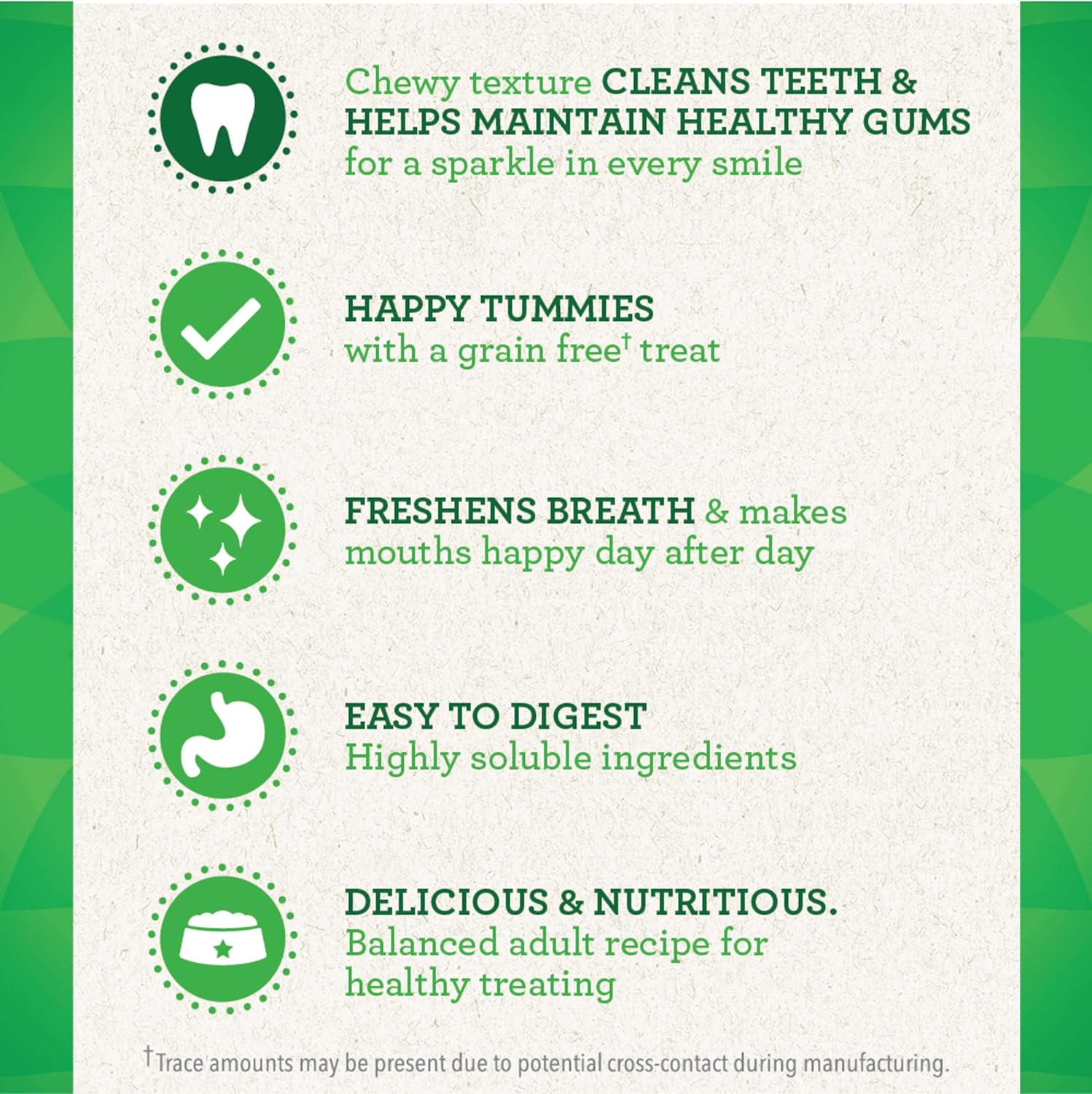 Greenies Grain Free Regular Dog Dental Treats Original 12 oz, 12 ct,